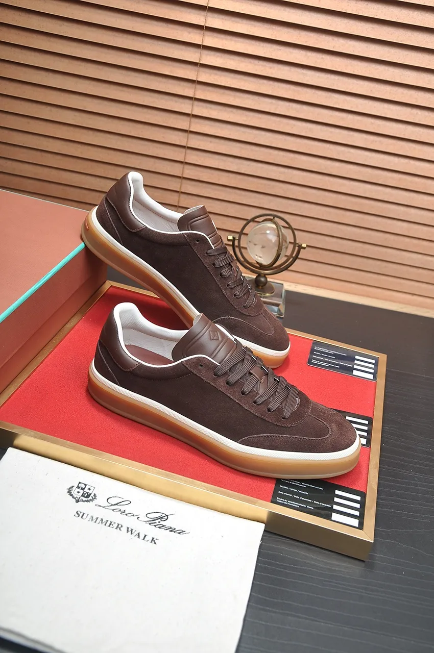 Men's men's shoes 💰540💶【𝐥𝐨𝐫𝐨 𝐏𝐢𝐚𝐧𝐚】lp classic loafers, an Italian treasure brand, the only brand that can match Hermès! Only after wearing it do we realize that we cannot let down our feet. The upper is imported cashmere, the lining of water-dyed cowhide ➕ the cowhide feet, the official original glass rubber outsole, and the pendant. Exclusive original packaging (tag ➕ brand paper ➕ outer box ➕ hand bag) code number: 38-45